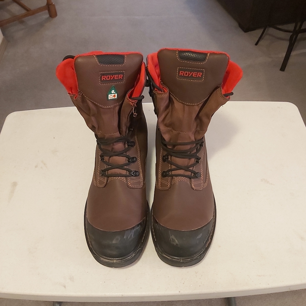 Royer Safety Toe Work Boots Size 14 Wide